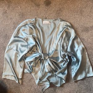 Urban Outfitters Satin Tie Top
